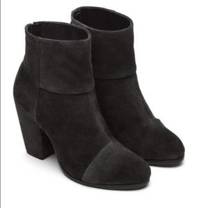 Rag & bone classics Newbury 39 black asphalt suede